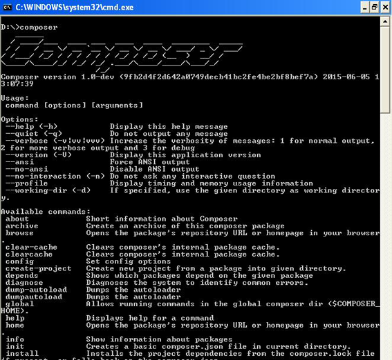 Windows Composer Command